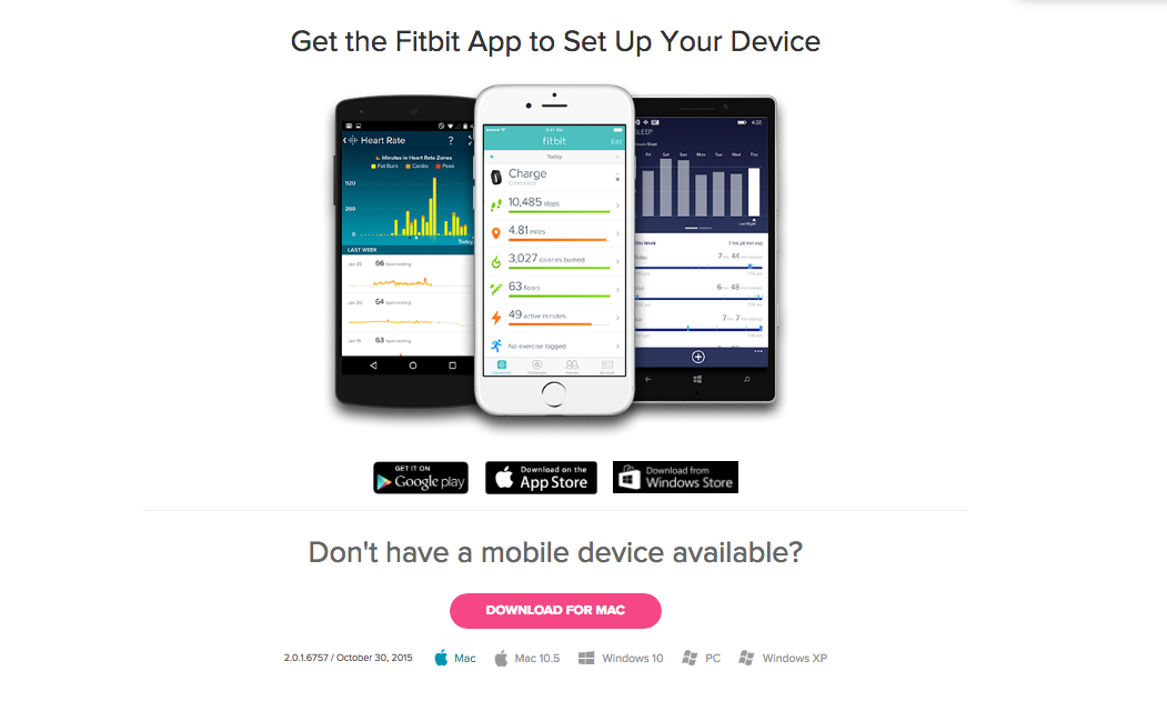 Fitbit connect app